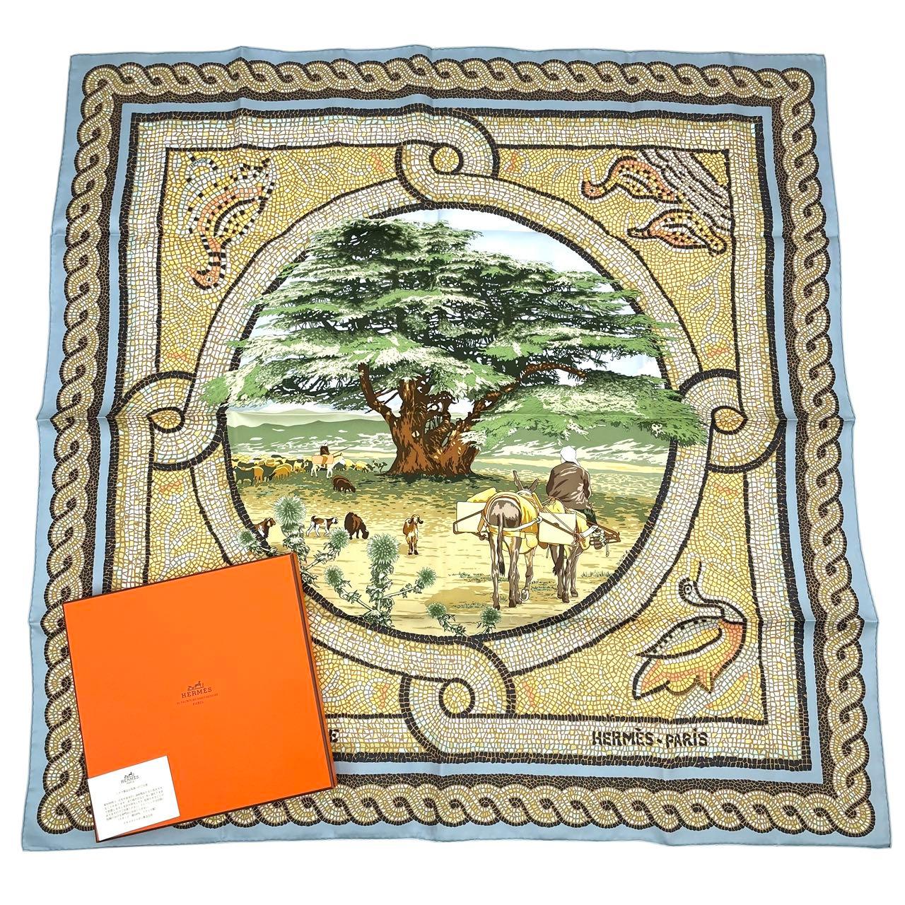 楽天市場】新品同様 HERMES エルメス カレ90 Les Legendes de L'Arbre