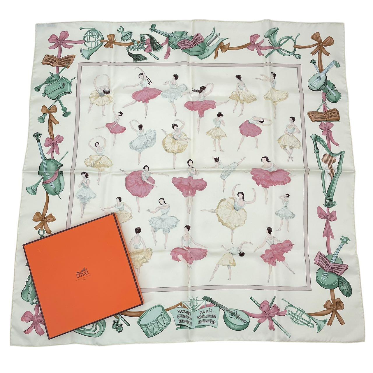 楽天市場】【エルメス】Hermes カレ90 シルクスカーフ LA DANCE
