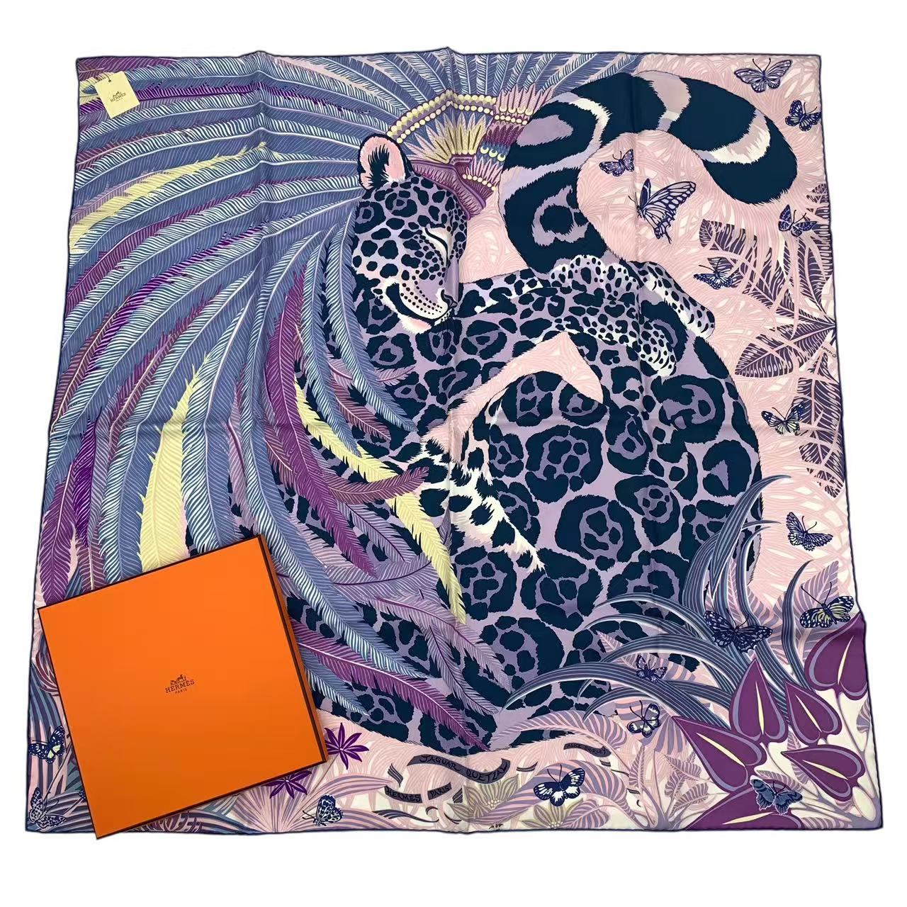 楽天市場】【エルメス】Hermes カレ90 JAGUAR QUETZAL ジャガー