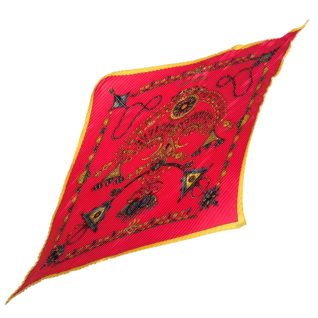 楽天市場】HERMES(エルメス）プリーツスカーフ シルク 外箱付【中古