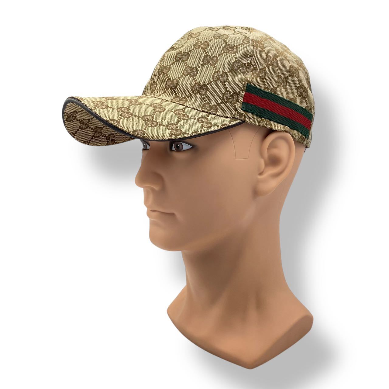 新品同様 GUCCI グッチ キャップ メンズ GGキャンバス ブラウン サイズXL 1BO|Tokyo Vintage Brand