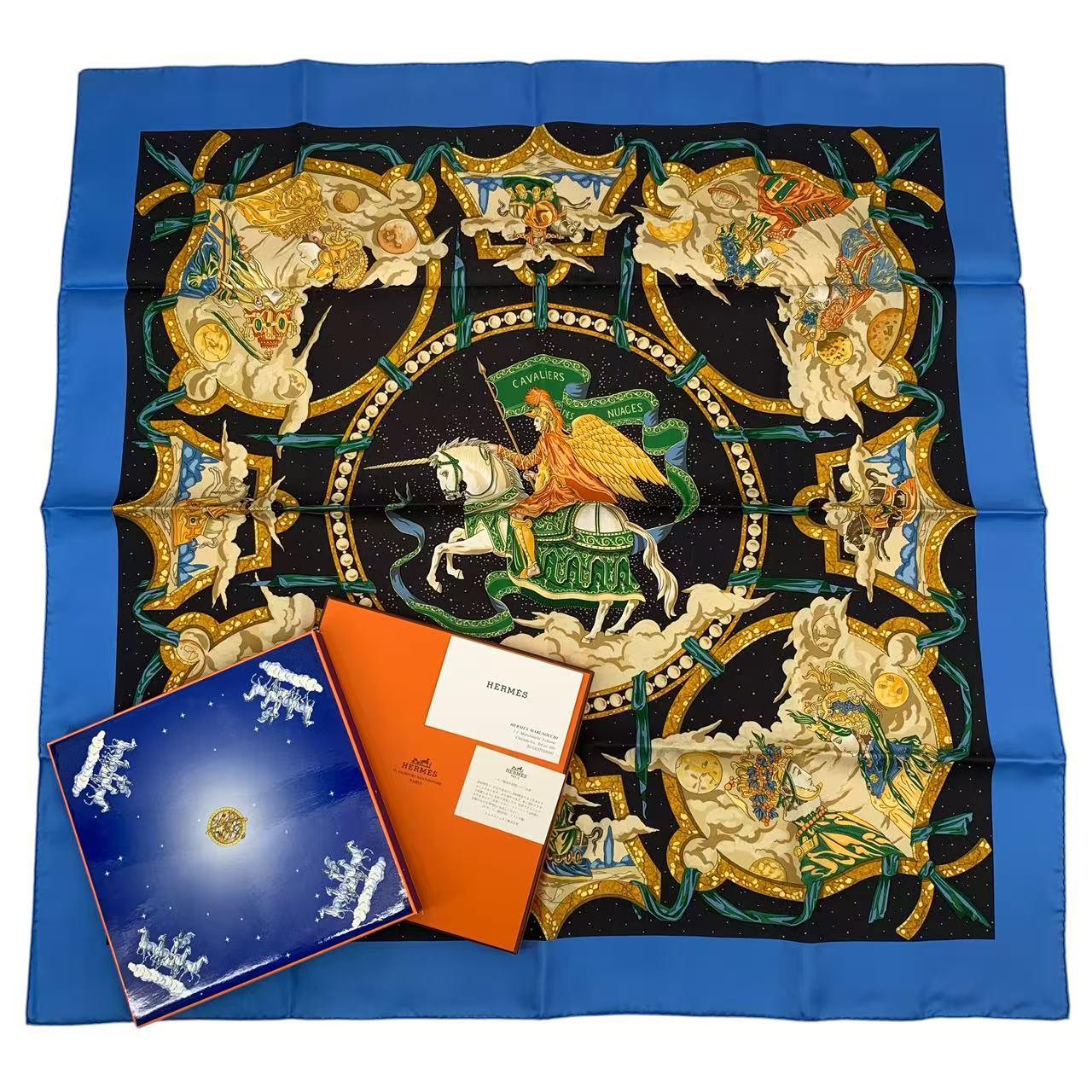 楽天市場】HERMES スカーフ カレ90 ラ・フォル・パラード 2020春