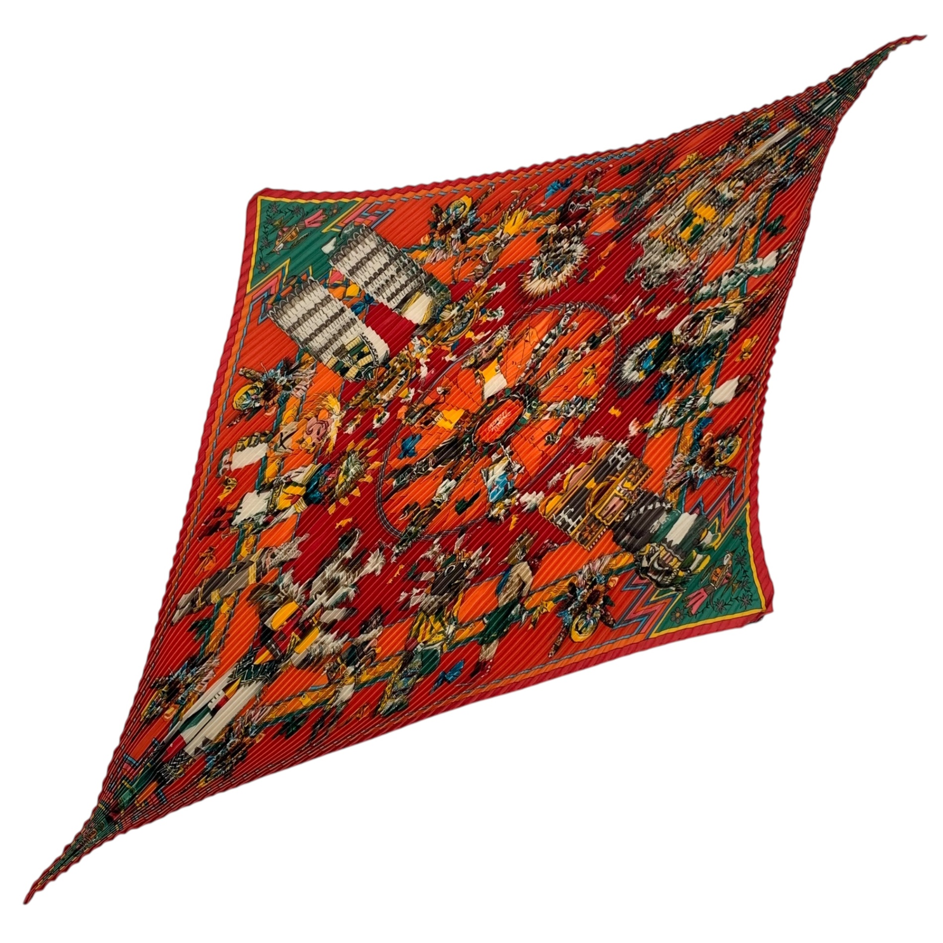 楽天市場】【美品】 エルメス スカーフ プリーツ スカーフ マルチ