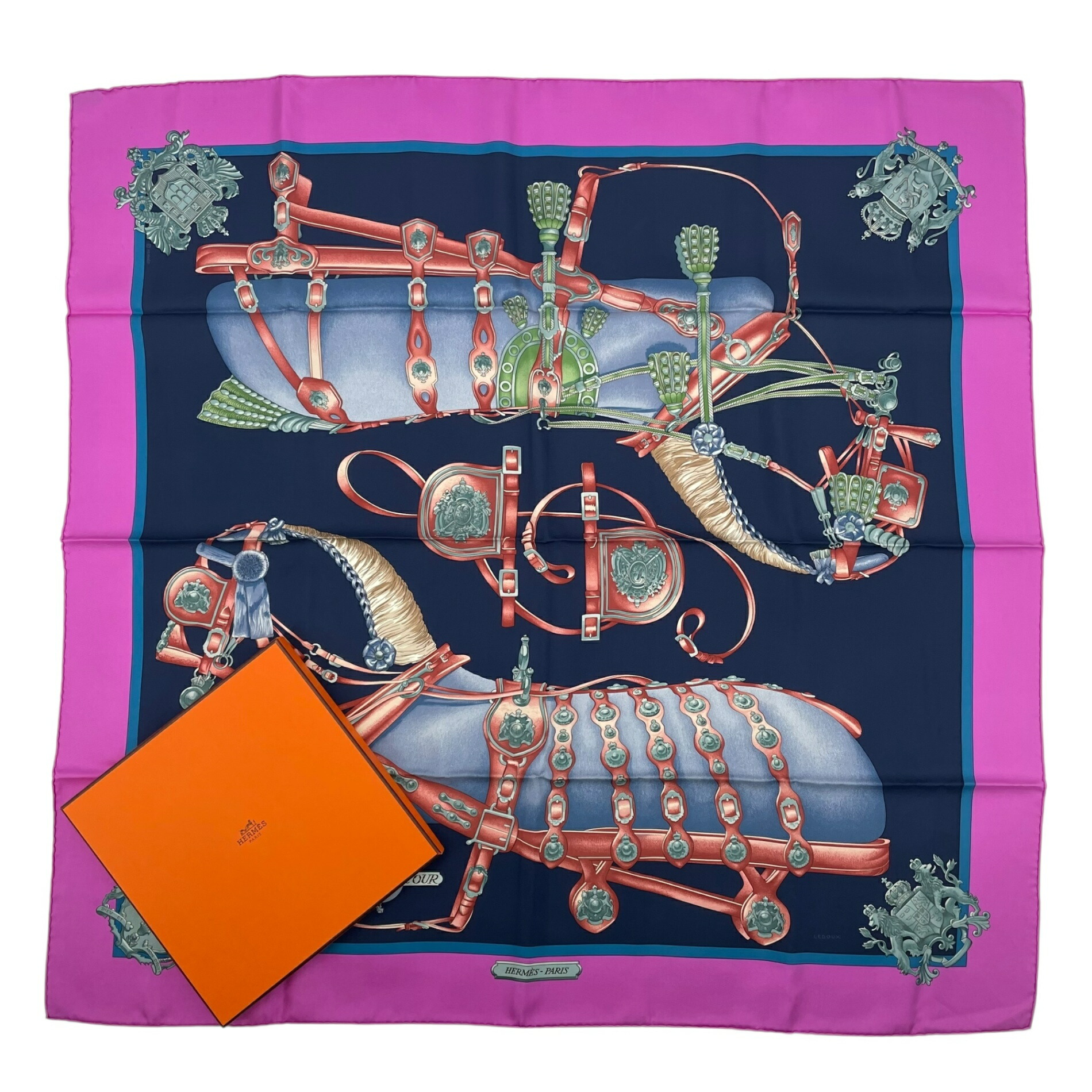 楽天市場】極美品 HERMES エルメス パプロール馬車と貴族 カレ90