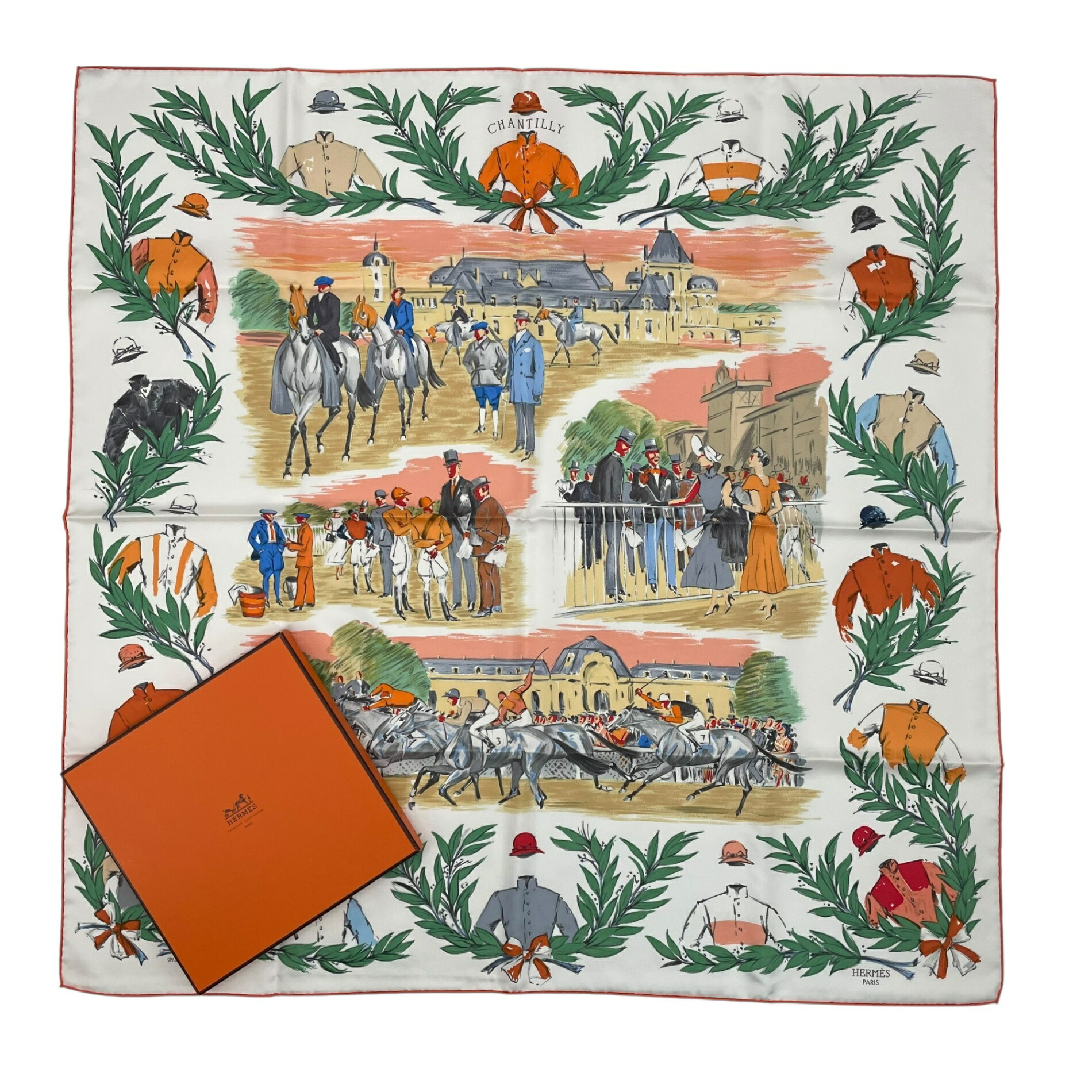 楽天市場】極美品 レア物 希少 HERMES エルメス カレ90 THE PONY