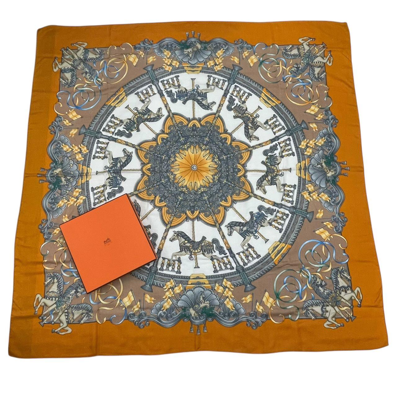 楽天市場】レア 極美品 Hermes エルメス カレ90 Noel au 24 Faubourg