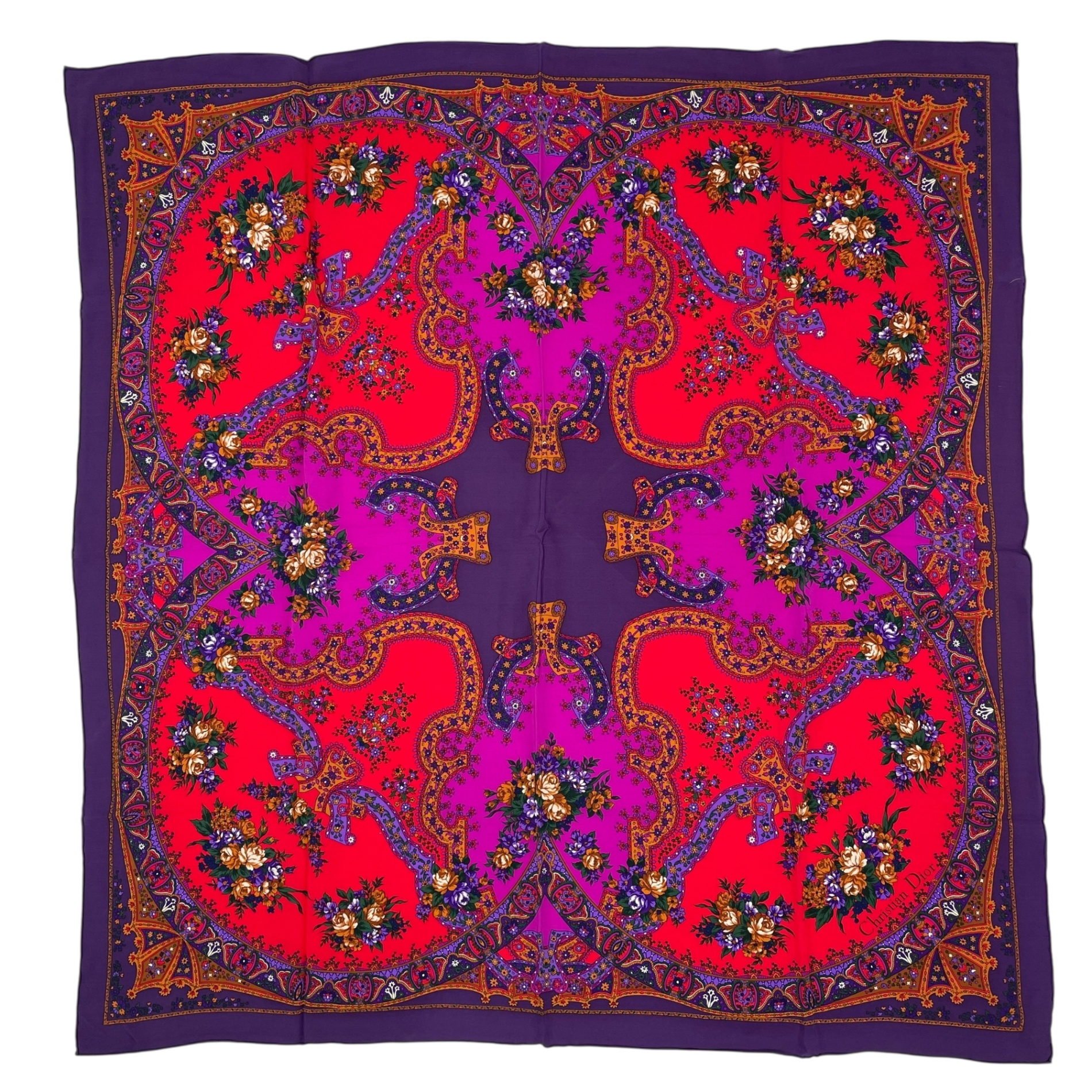 楽天市場】ディオール スカーフ Dior Or ミッツァ マルチカラー