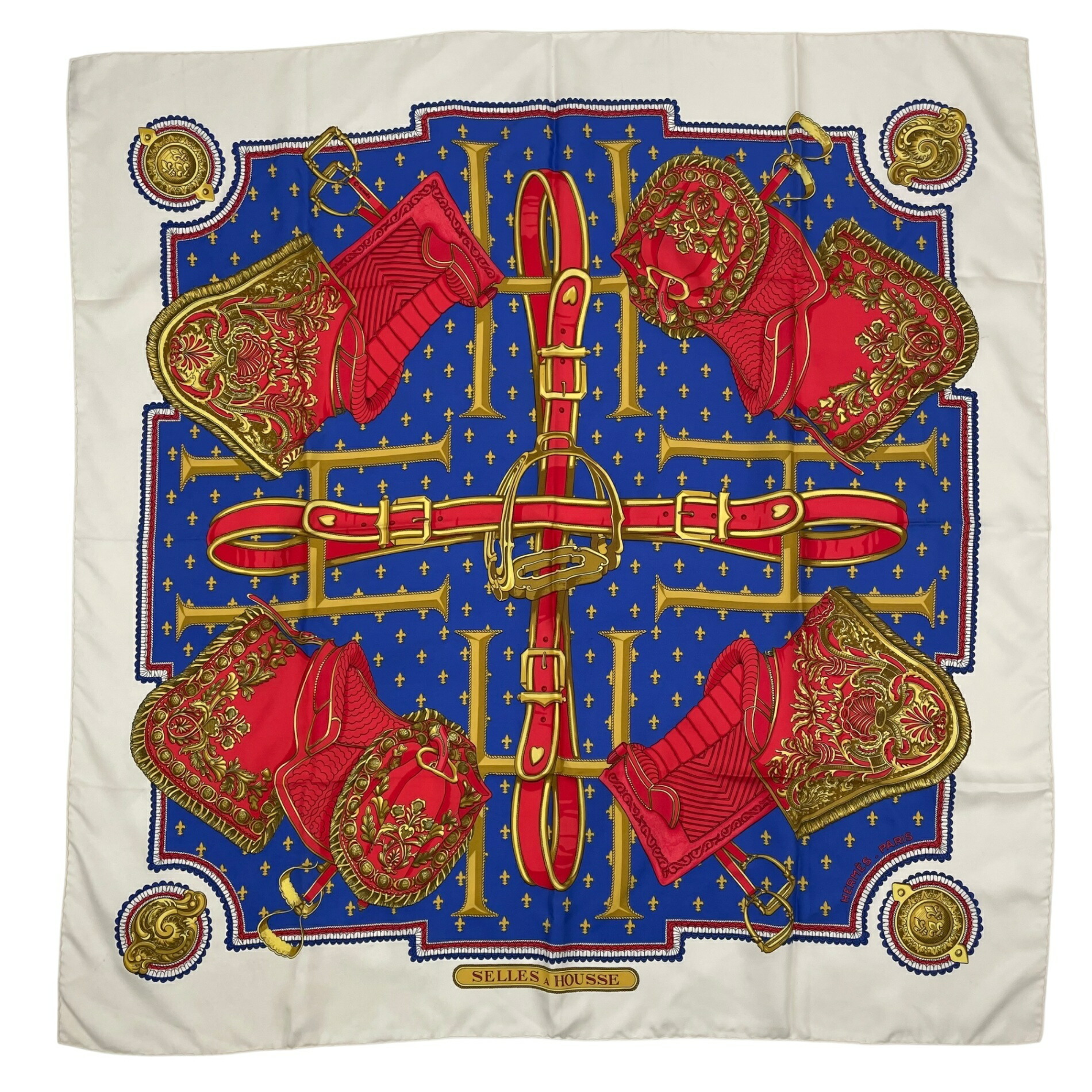 楽天市場】未使用・展示品 エルメス HERMES カレ90 シルク スカーフ