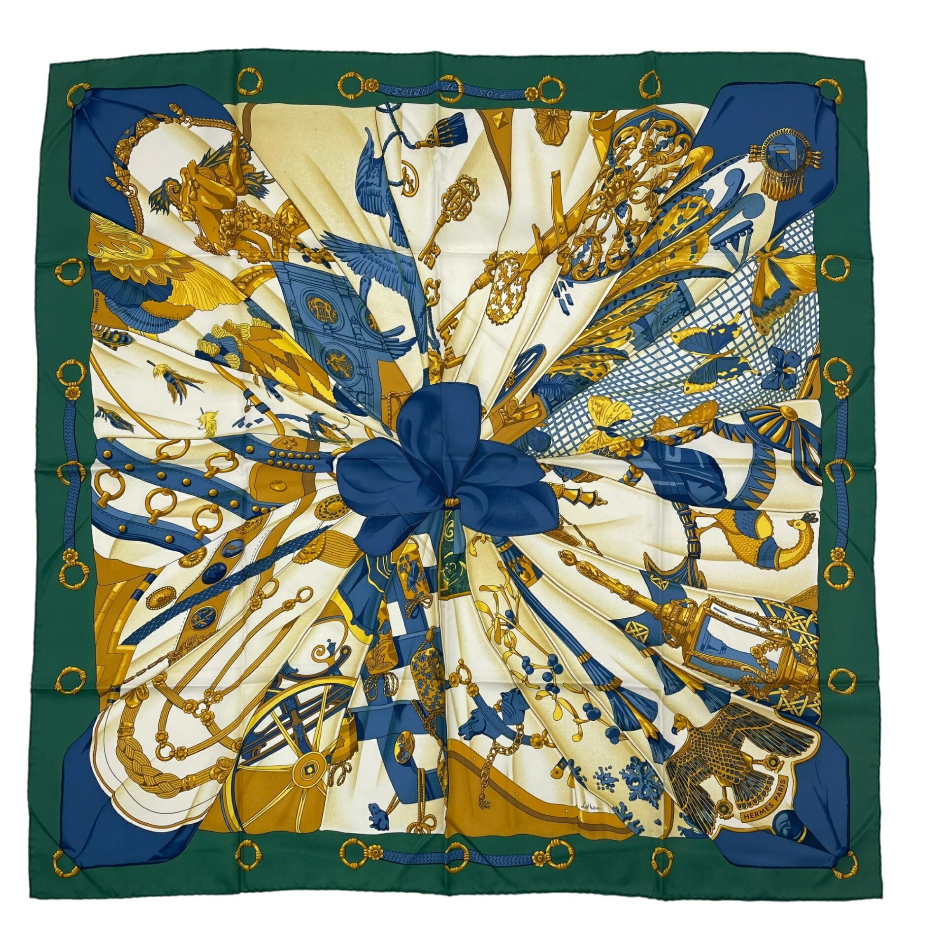 楽天市場】エルメス スカーフ レディース カレ90 Soleil de Soie