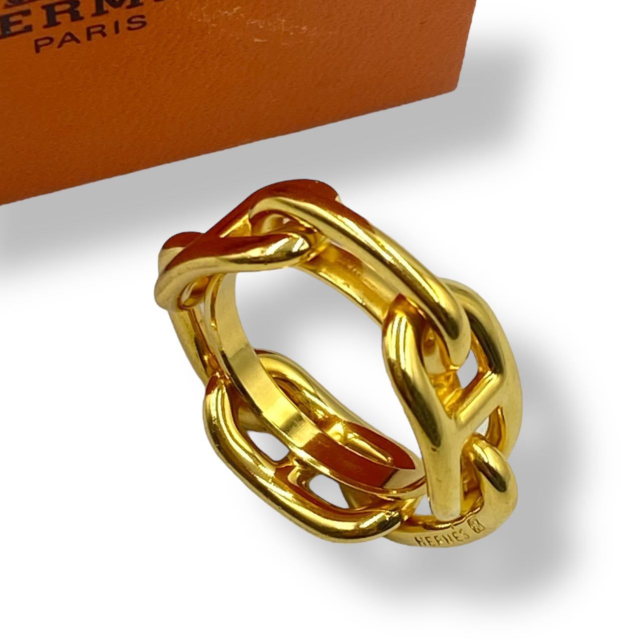 楽天市場】エルメス スカーフリング GP シェーヌダンクル スカーフ