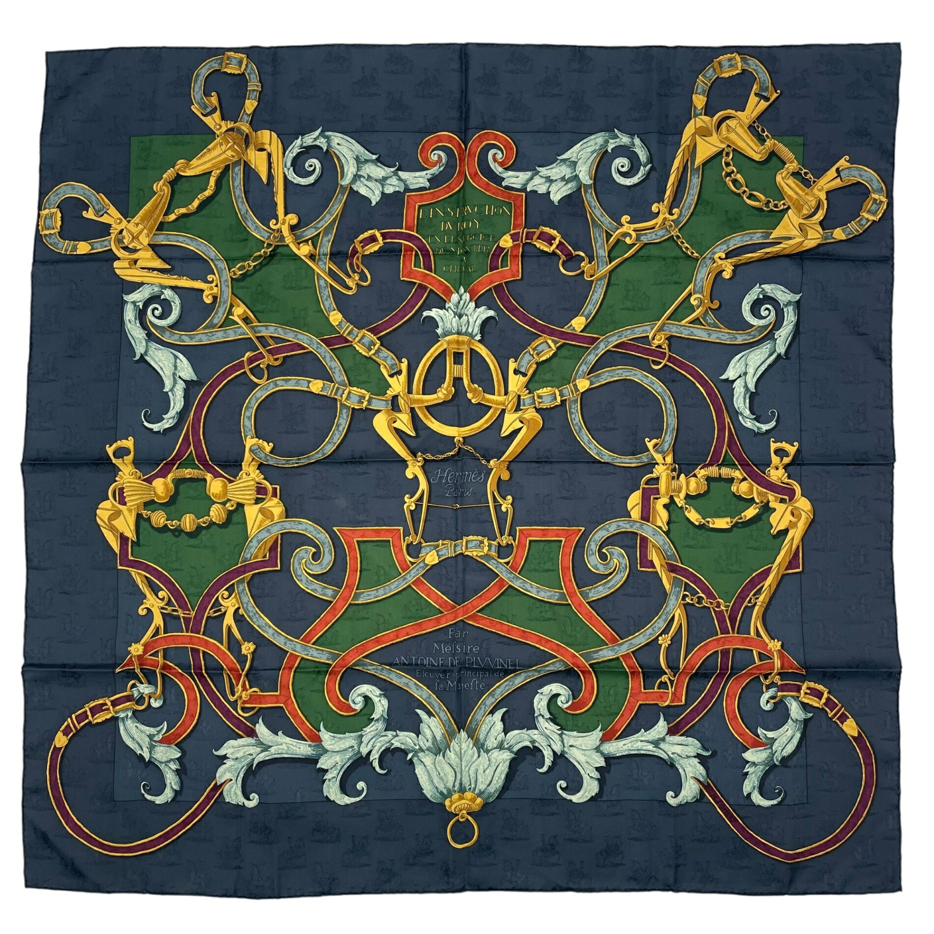 楽天市場】極美品 HERMES エルメス カレ90 L'INSTRUCTION DU ROY