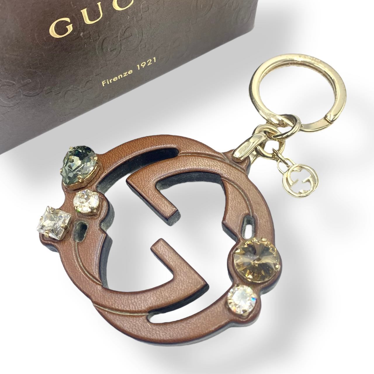 極美品✨GUCCI キーリング キーホルダー マーモント GG パール 真珠