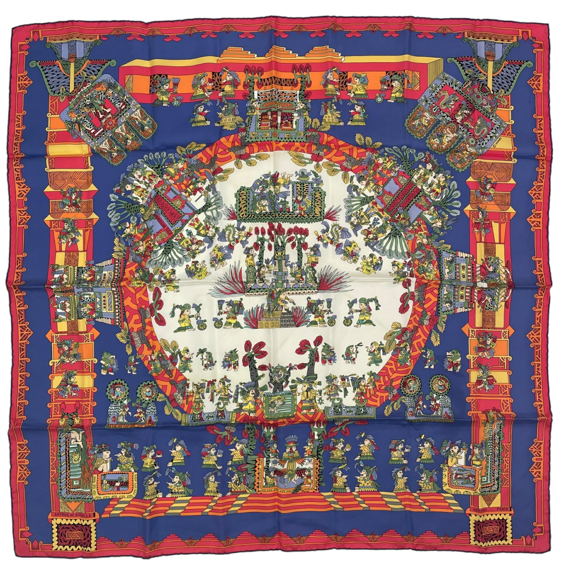 楽天市場】エルメス カレ 90 大判 シルクスカーフ ホロスコープ 太陽