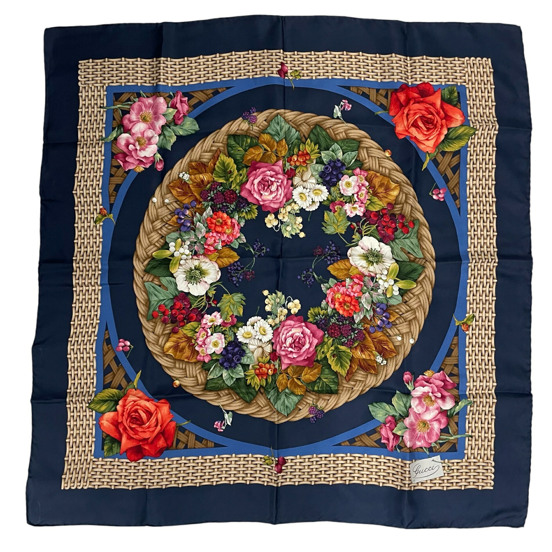 入荷 GUCCI グッチ ブルームス ネックボウ スカーフ GGロゴ 【公式通販】