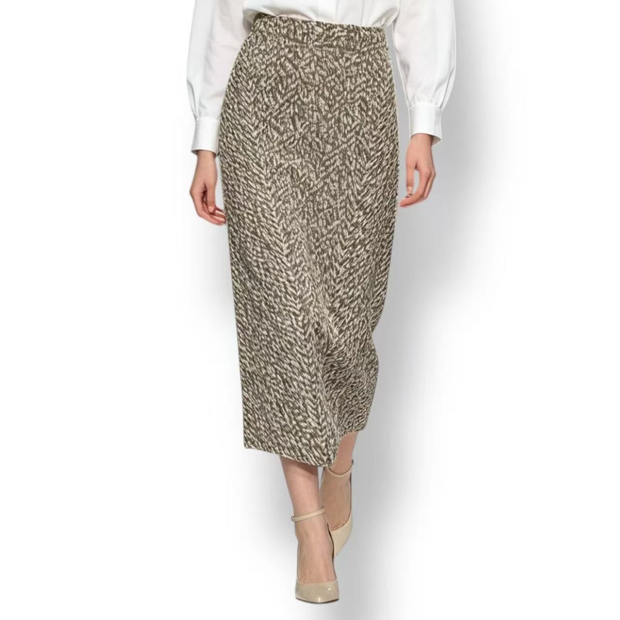 極美品 ISSEY MIYAKE イッセイミヤケ PLEATS PLEASE プリーツプリーズ スカート 総柄 イエロー サイズ4|Tokyo Vintage Brand