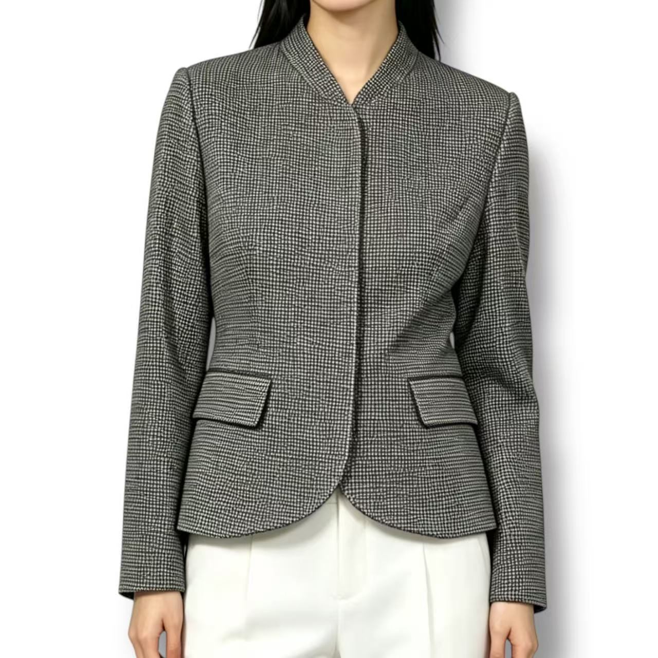 極美品 Christian Dior クリスチャン ディオール ジャケット 毛 ホワイト x ブラック サイズ9｜Tokyo Vintage Brand