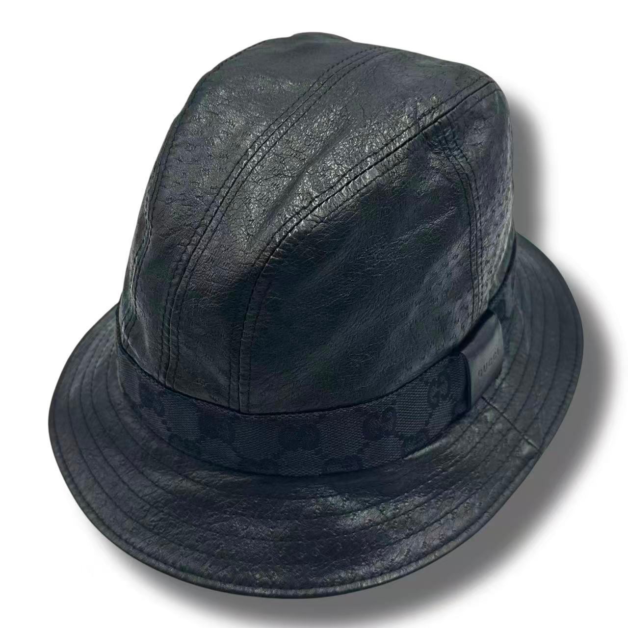 美品 GUCCI グッチ GGキャンパス ハット ブラック サイズM|Tokyo Vintage Brand