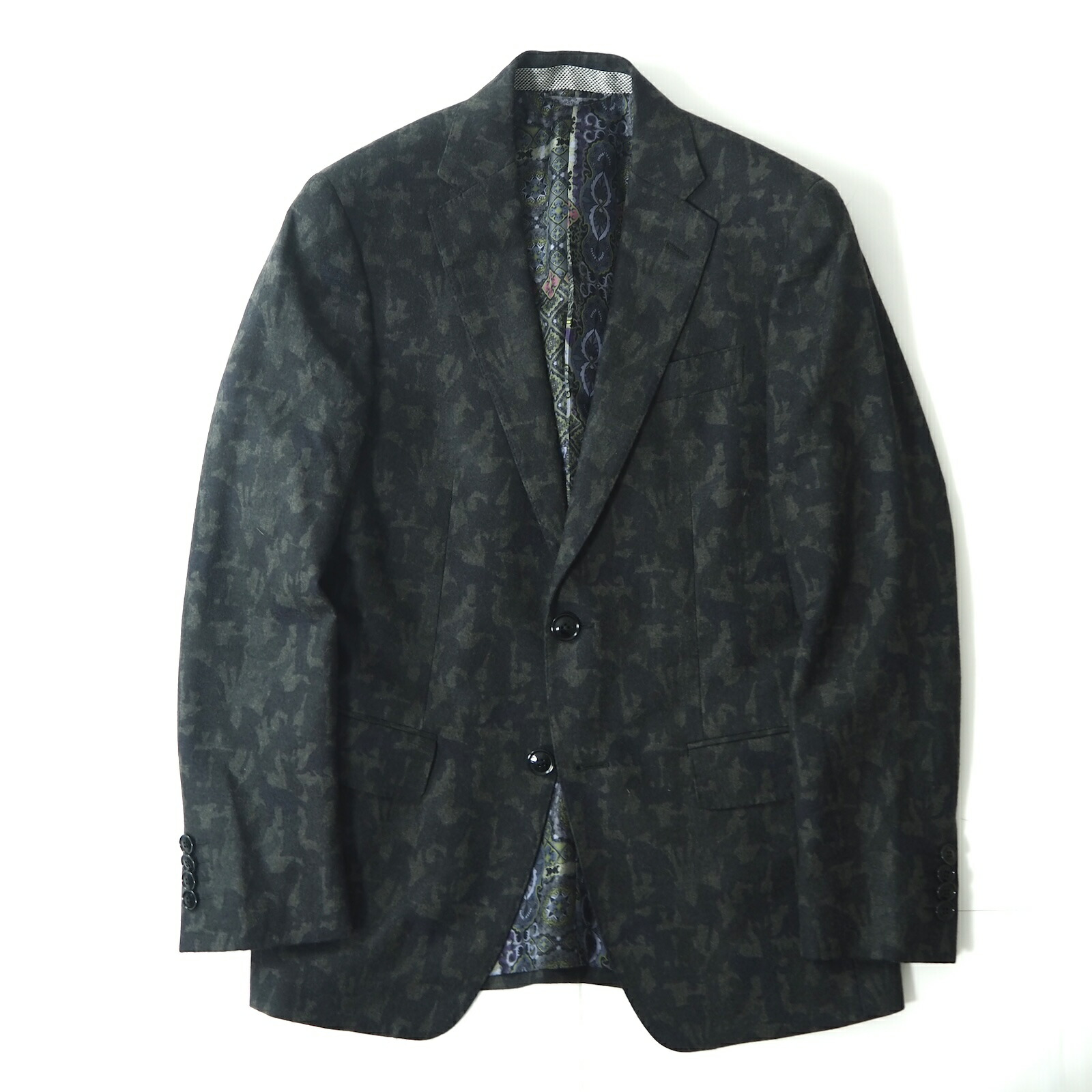 楽天市場】エトロ ETRO テーラード ジャケット 2Bシングル 春夏 秋 3