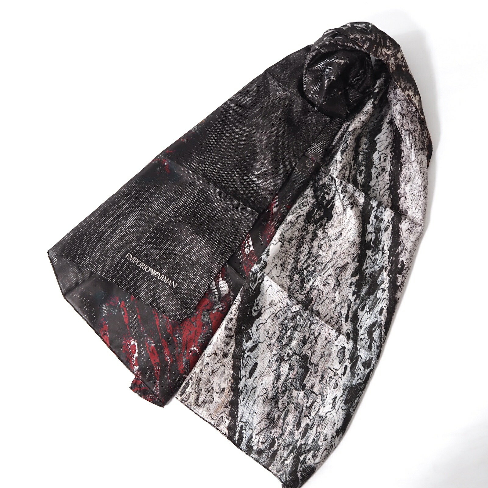 エンポリオアルマーニ 100%シルク ストール エンポリオアルマーニ