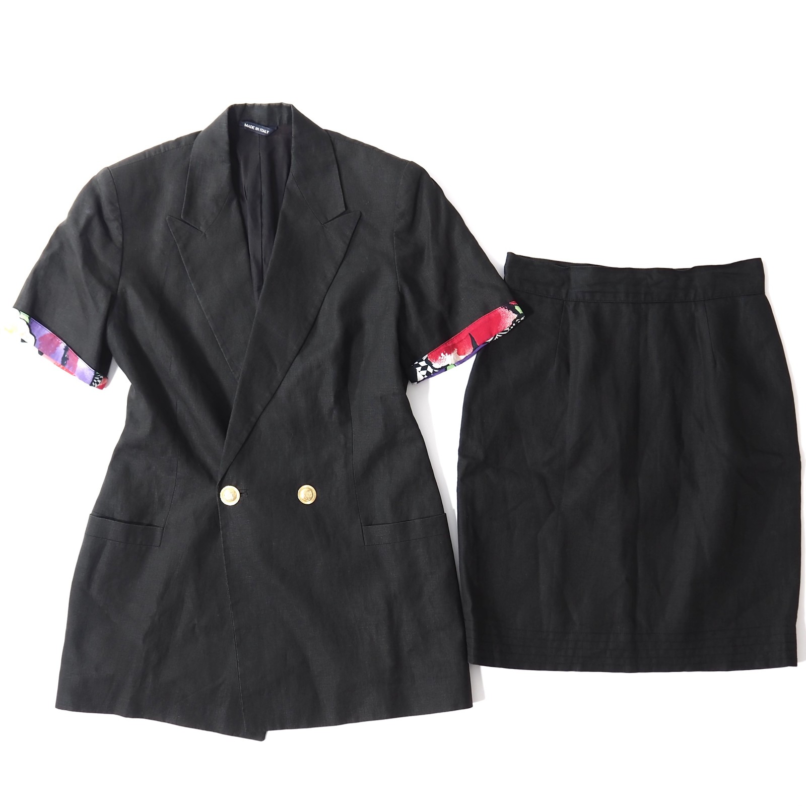 VERSACE スカートスーツセット黒 楽天市場】ヴェルサーチジーンズクチュール VERSACE JEANS