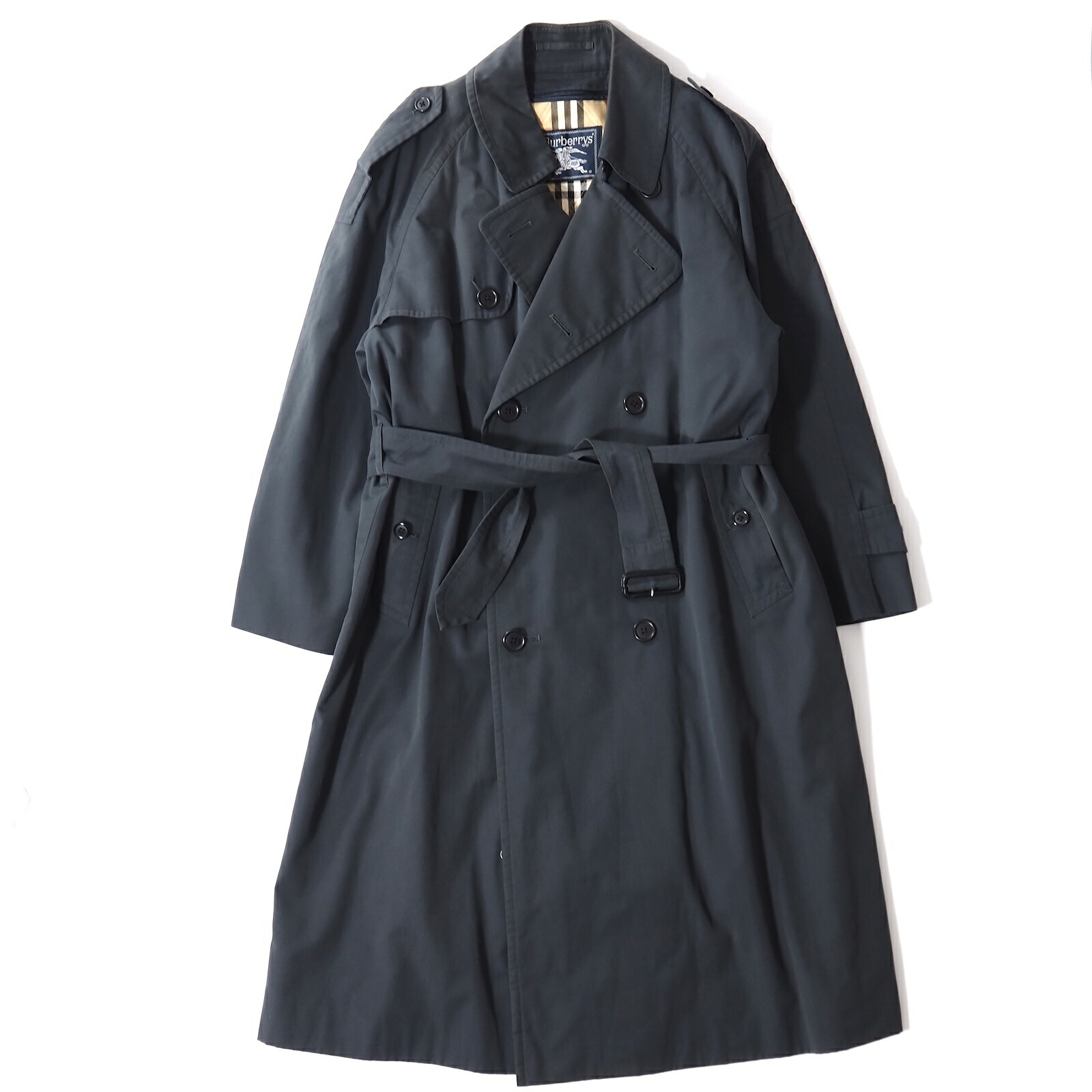バーバリー♡ケンジントン　トレンチコート　ノバチェック ベルト　38 BURBERRY ケンジントン トレンチコート ノバチェック ブラック