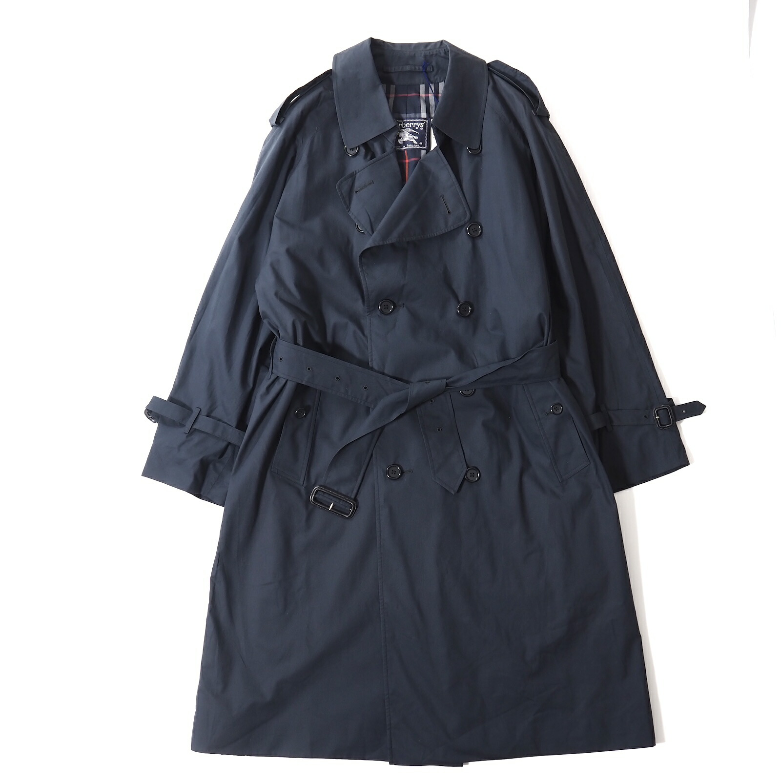 【希少サイズ】XL バーバリーブラックレーベル　ロングトレンチコート　ノバチェ レア♪ バーバリーブラックレーベルノバチェックトレンチコート