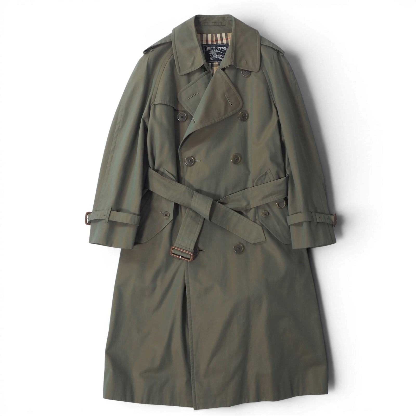 美品 バーバリー Burberry&rsquo;s ヴィンテージ トレンチコート 90 165 カーキ メンズ 正規品 6-AD017｜Tokyo Vintage Brand