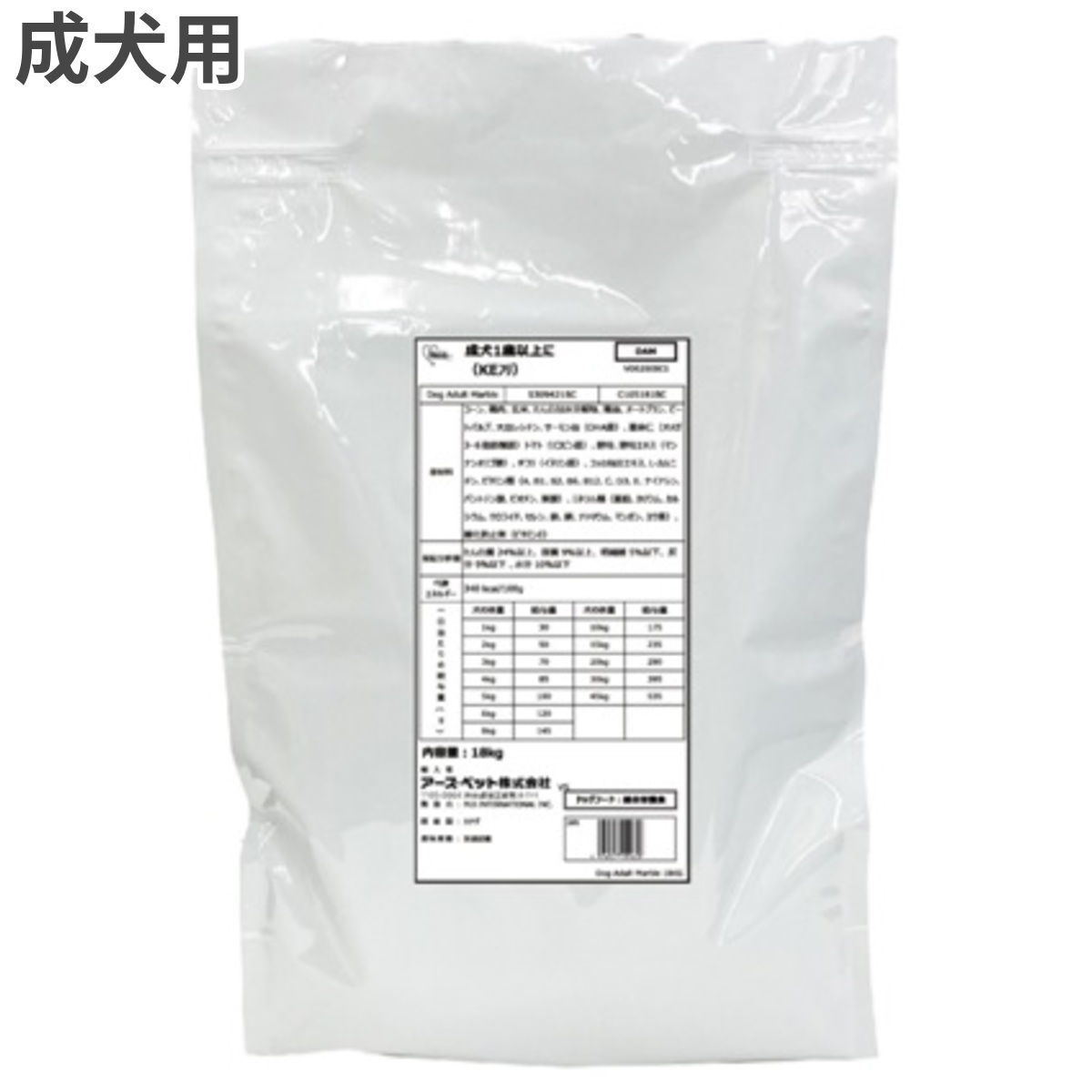 ファーストチョイス ChoiceS 成犬 1歳以上に 意気地無し 成犬用【ブリーダー用】 ドッグフード 18kg