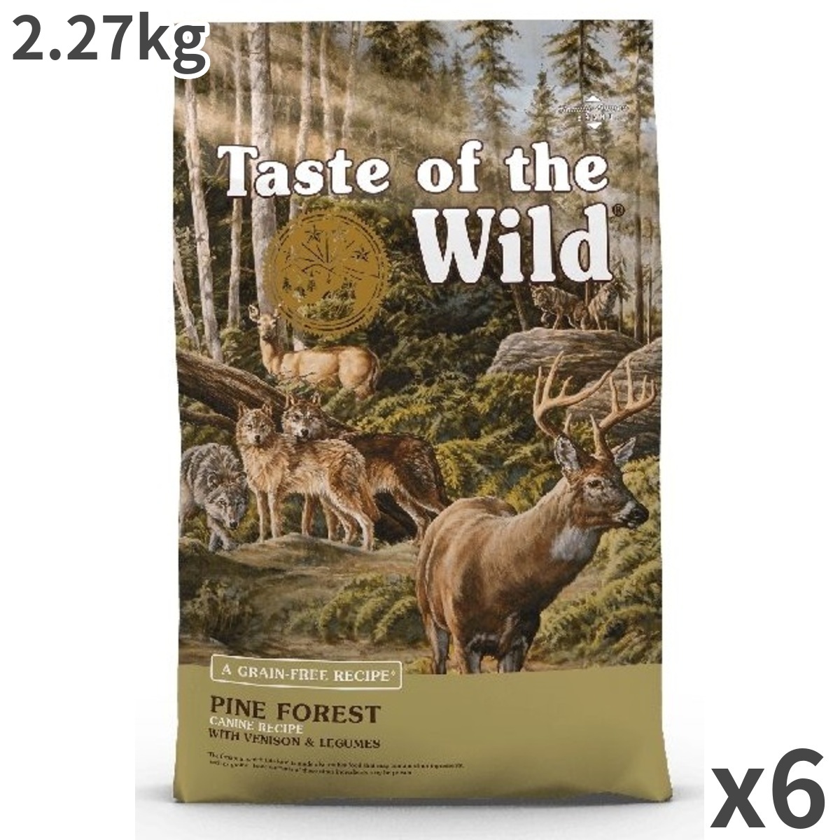 テイストオブザワイルド パインフォレスト 全年齢犬用 ドッグフード 2.27kg×6袋入|トムキャット店