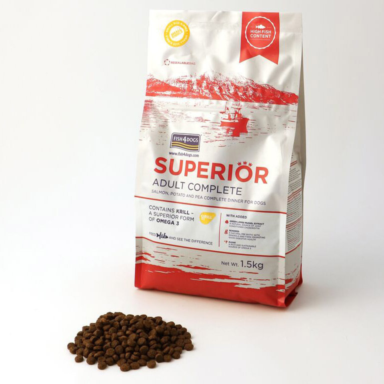 最新のデザイン ドッグフード 6kg 送料無料 成犬用 アダルト スーペリア お取寄せ品 フィッシュ4 プレゼントを選ぼう Applefaces Co