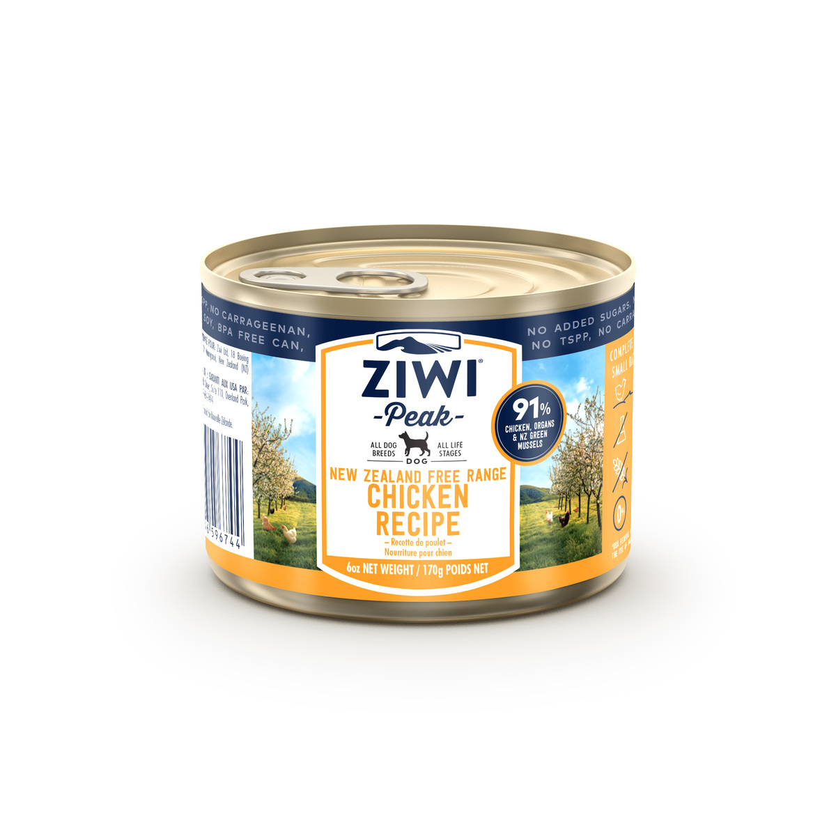 ランキングや新製品 ジウィピーク ZIWI Peak 犬缶 フリーレンジチキン