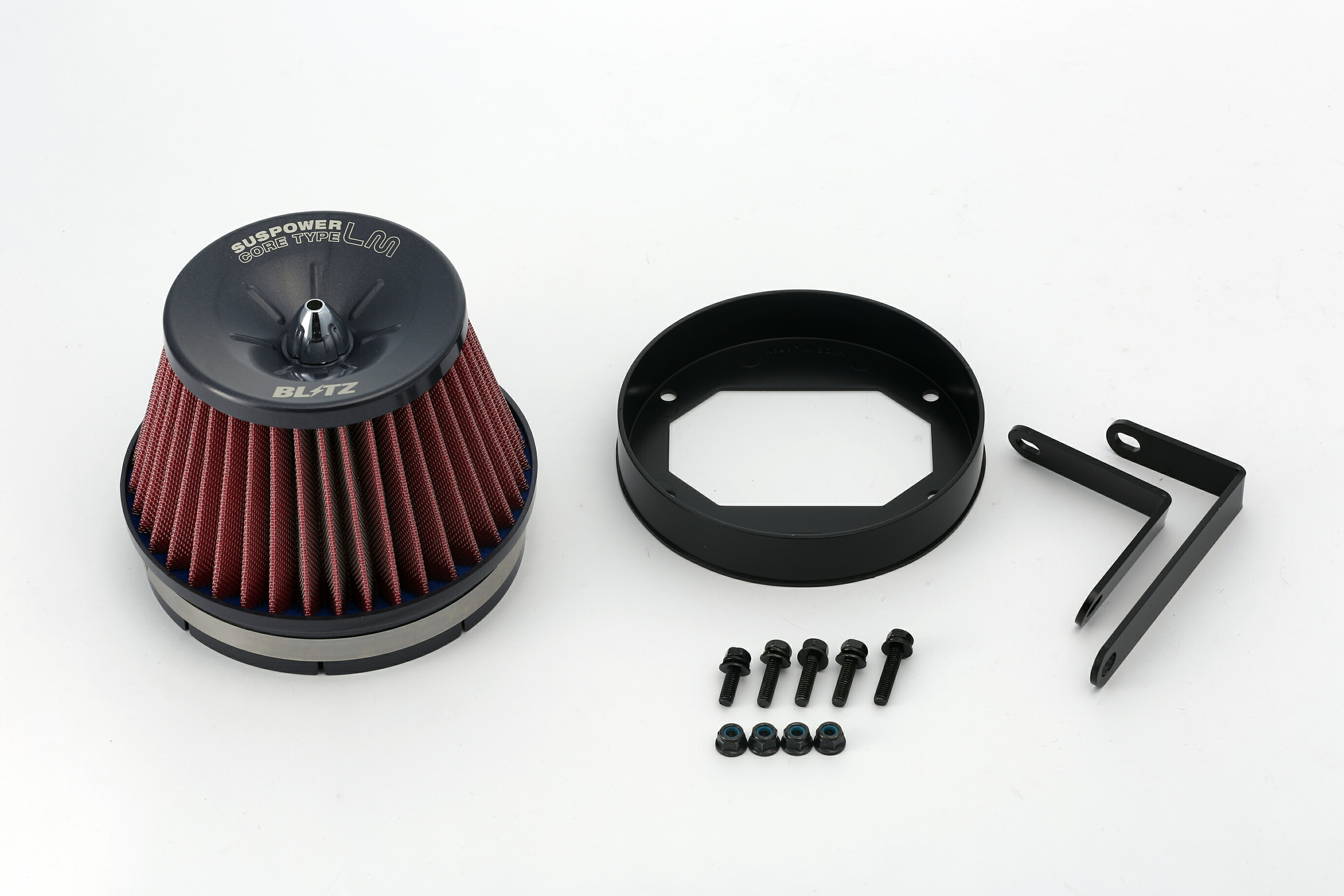 BLITZ SUS POWER CORE TYPE LM RED ミツビシ ランサーエボリューションワゴン LANCER EVO WAGON 2005/09- CT9W 59075
