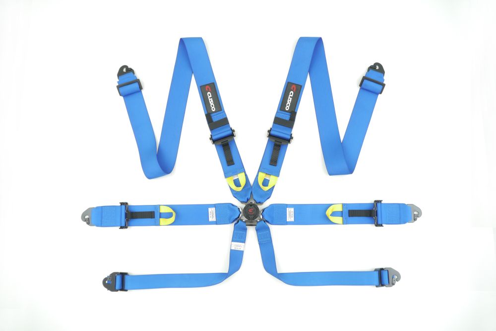 クスコ レーシングハーネス 6-Point 青 00B CRH N6BL