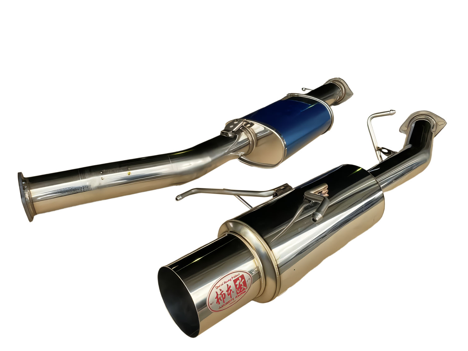 柿本改fk8ステンレスデュアルマフラー ブルーグラデーション 柿本改fk8ステンレスデュアルマフラー ブルーグラデーション