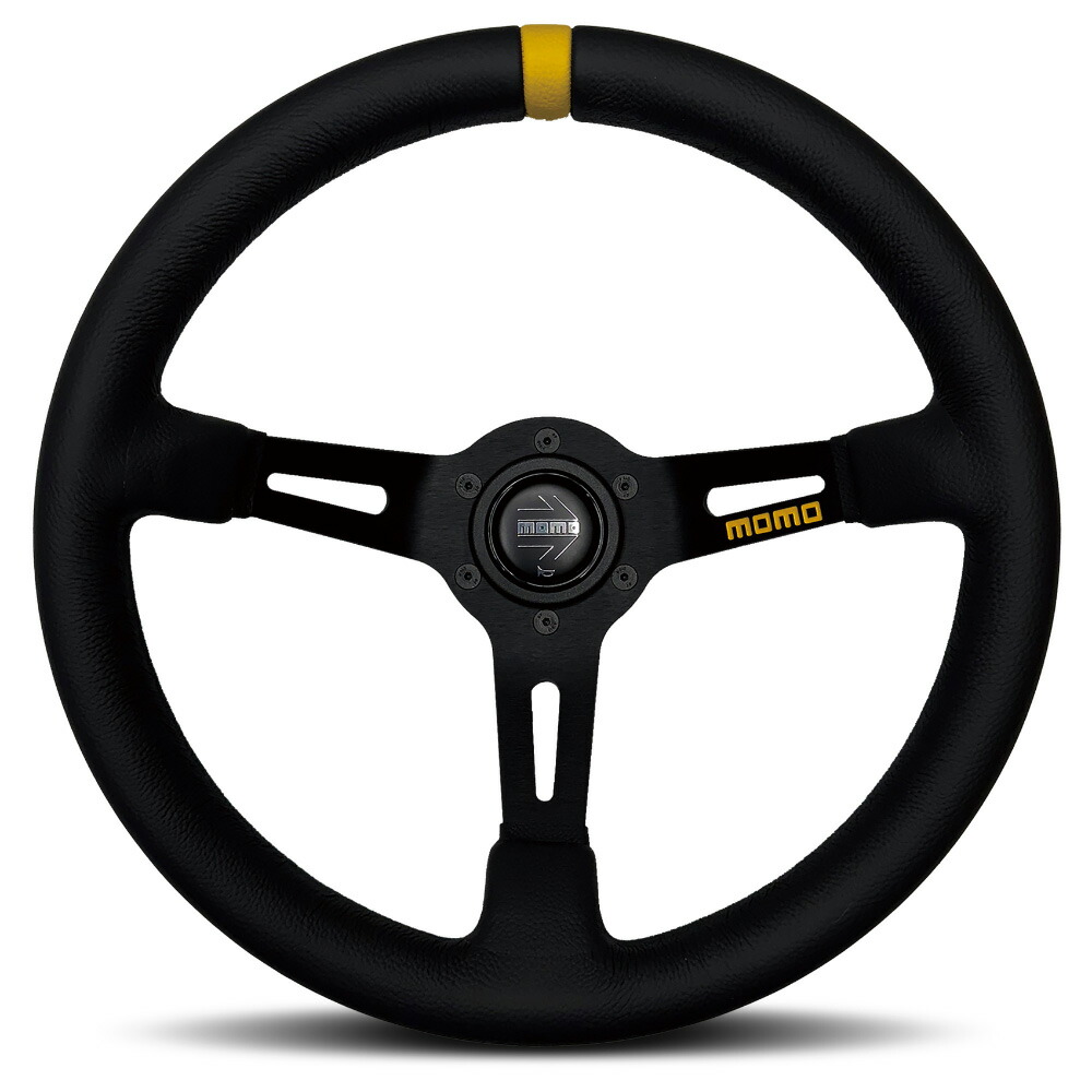 楽天市場】MOMO モモ ステアリング NERO 350mm ネロ ブラックレザー N
