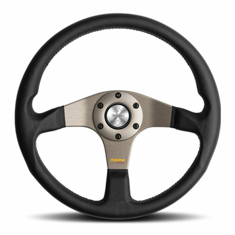 MOMO モモ ステアリング TUNER DARK GREY 350mm チューナー ダークグレイスポーク T-12