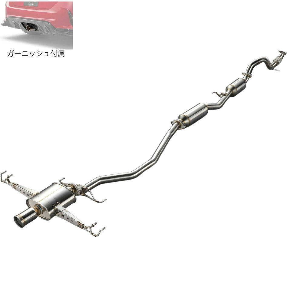 無限 スポーツチタンエキゾーストシステム シビックタイプR / CIVIC TYPE R FL5-100 K20C グループB 純正バンパー用ガーニッシュセット 18000XNRCK1S0|TunedJDM-tokyo
