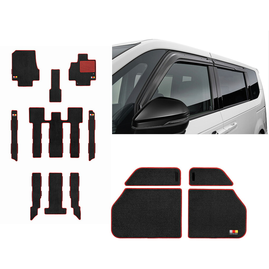 無限 スタンダードセット ステップワゴン STEP WGN RP6-120 / RP7-120 2025年5月～ ガソリン車用 CAPTAIN SEAT ブラック&times;レッド 61100XNSK6S0RD｜TunedJDM-tokyo 61,057円