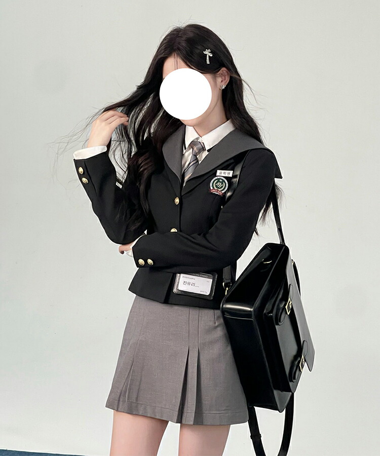 韓国 卒業式 スーツ 女の子 入学式 卒服 韓国 制服 入学式 可愛い 女子 高校生 中学生 小学校 小学生 フォーマルスーツ グレー 子供服 なんちゃって制服 発表会 入学準備 大きいサイズ 秋冬 3点セット ジャケット シャツ スカート お受験 結婚式