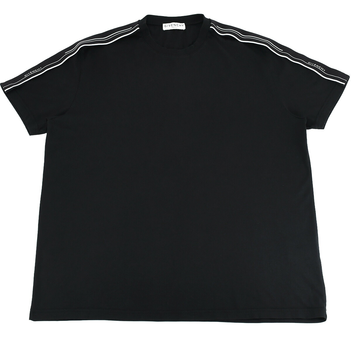 国内発 GIVENCHY ロゴベージュコットンクルーネック半袖Tシャツ GIVENCHY (ジバンシィ) BIGロゴ バックプリント クルーネック