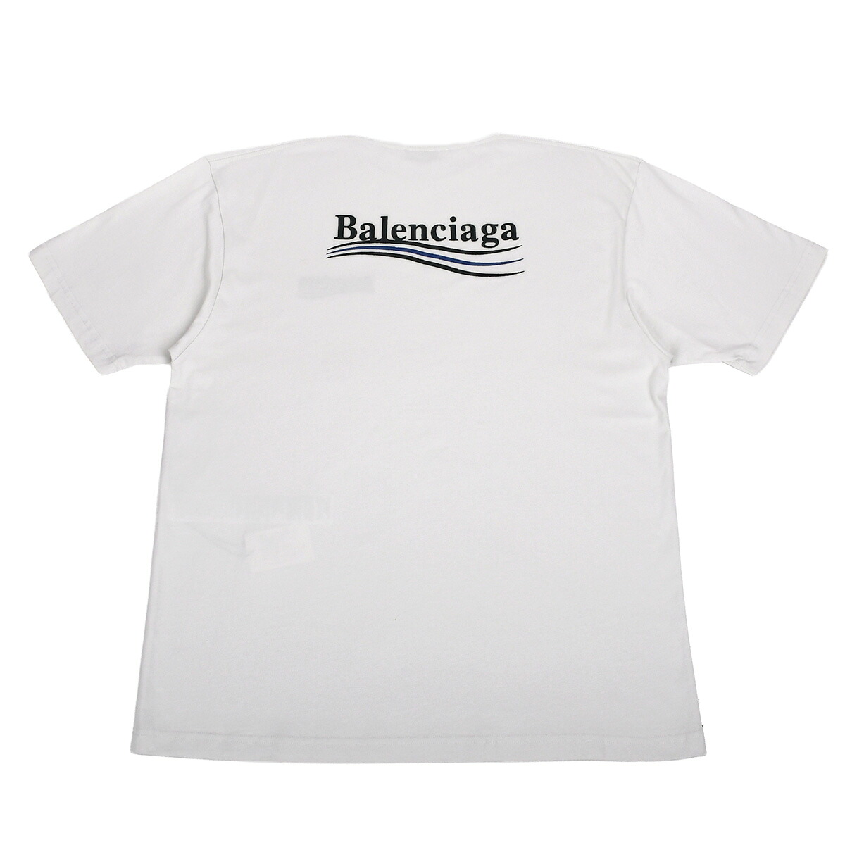 新入荷 バレンシアガ BALENCIAGA キャンペーンロゴ 刺繍 バックロゴ 半袖 クルーネック Tシャツ トップス コットン ホワイト グレー サイズXS 641655 【中古】｜ブランドリユース SUNREV サンレブ