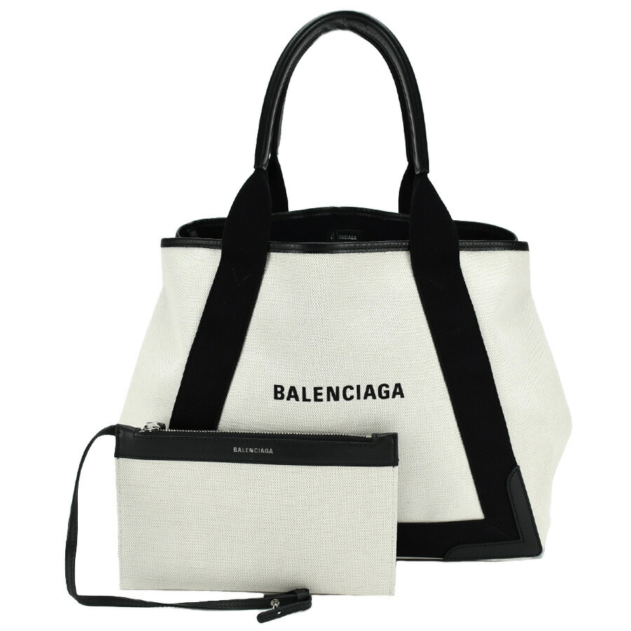 特価商品 バレンシアガ BALENCIAGA ネイビー カバ M トートバック