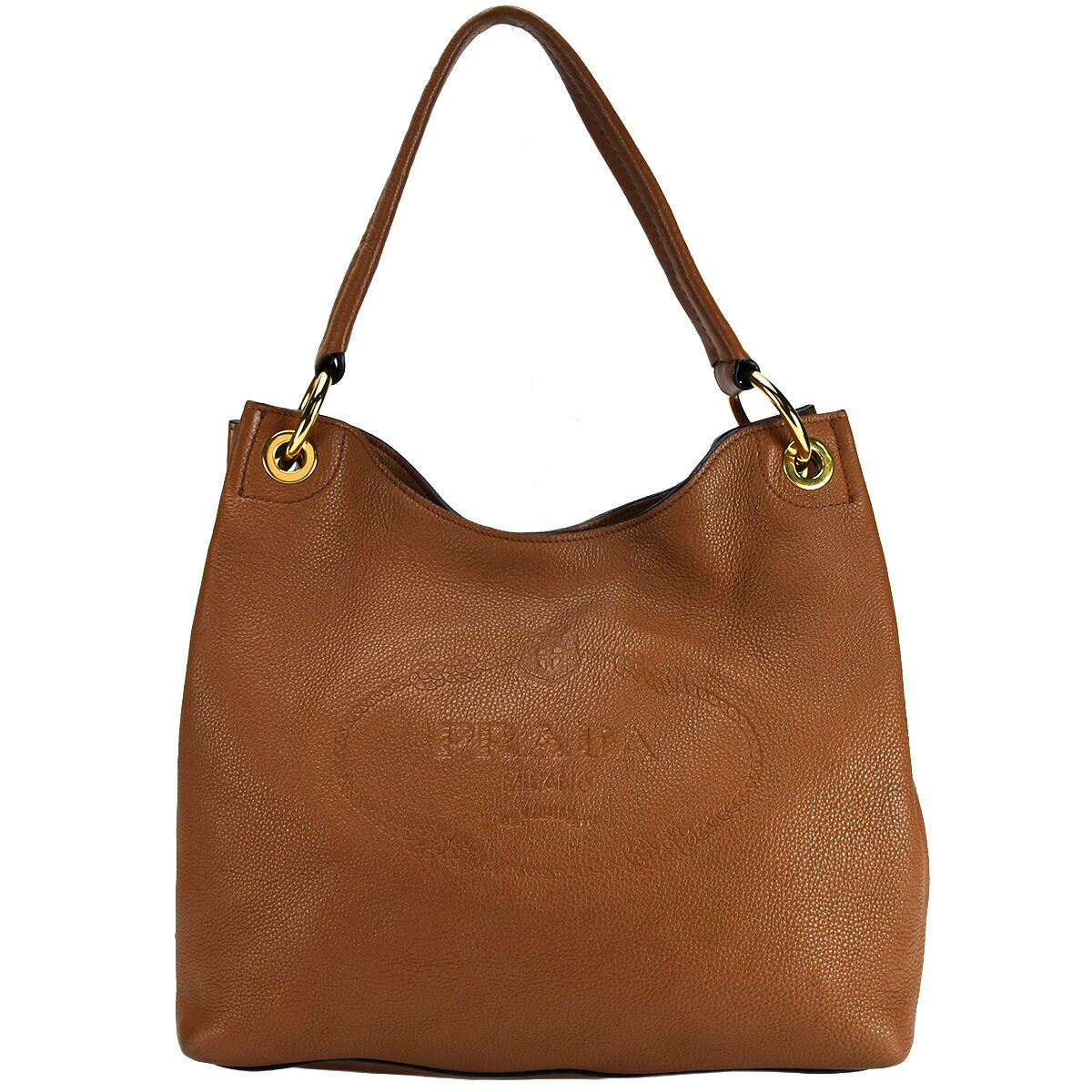 楽天市場】【中古】 プラダ PRADA ホーボー エンボスロゴ ショルダー