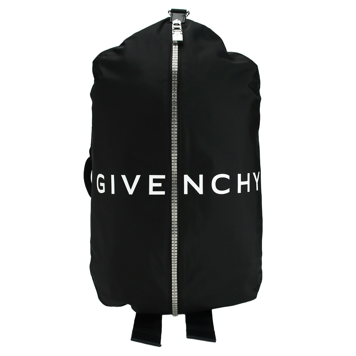 美品 破格 ジバンシー レザー リュック バンビ ロゴ型押し ファスナー 黒 GIVENCHY - ジバンシー GIVENCHY ミニバックパック リュック