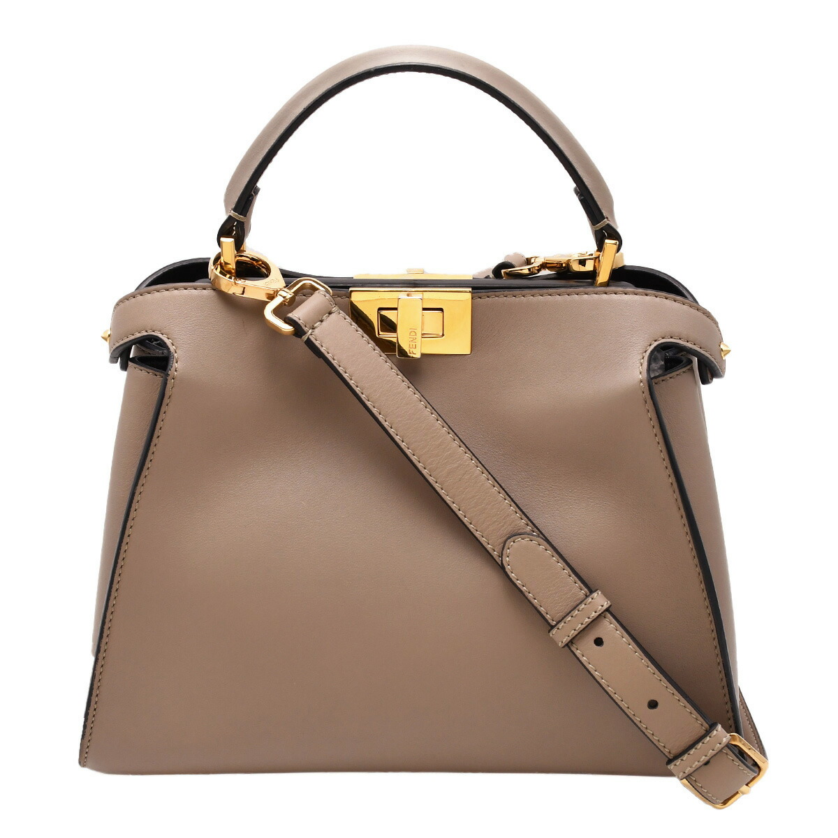 正規品 美品 FENDI フェンディ バッグ ピーカブー ピーカブー ISeeU スモール カーフレザー ブラウン | Fendi