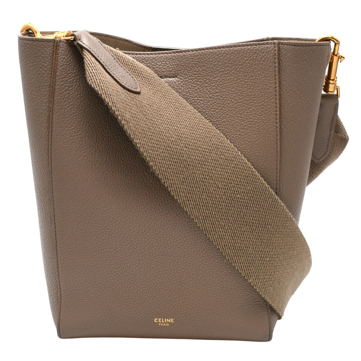 CELINE スモール ドローストリング バッグ CELINE】スモール カバ ドローストリング CUIR TRIOMPHE (CELINE
