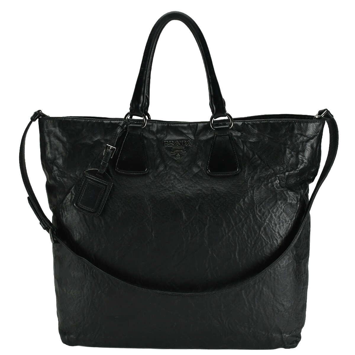 楽天市場】プラダ 【PRADA】サフィアーノ トライアングルロゴ トート