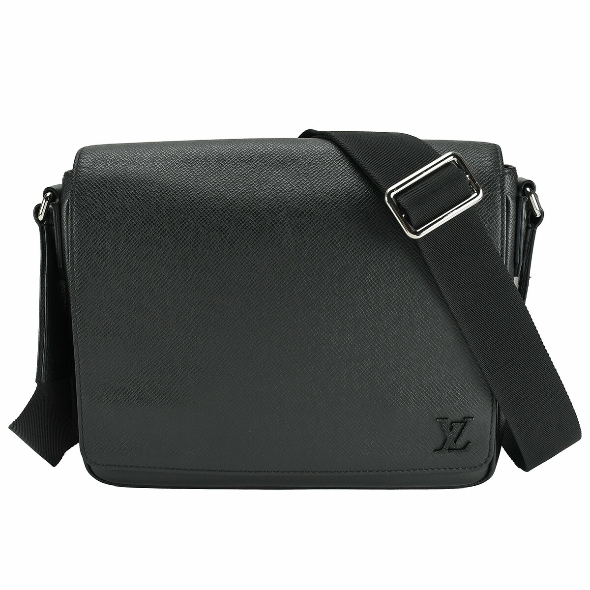 【クーポンでお得×さらにポイント5倍】 ルイヴィトン LOUIS VUITTON タイガ ディストリクト PM NV3 ショルダーバッグ クロスボディバッグ メンズ レザー ブラック 黒 シルバー金具 M30850 【中古】