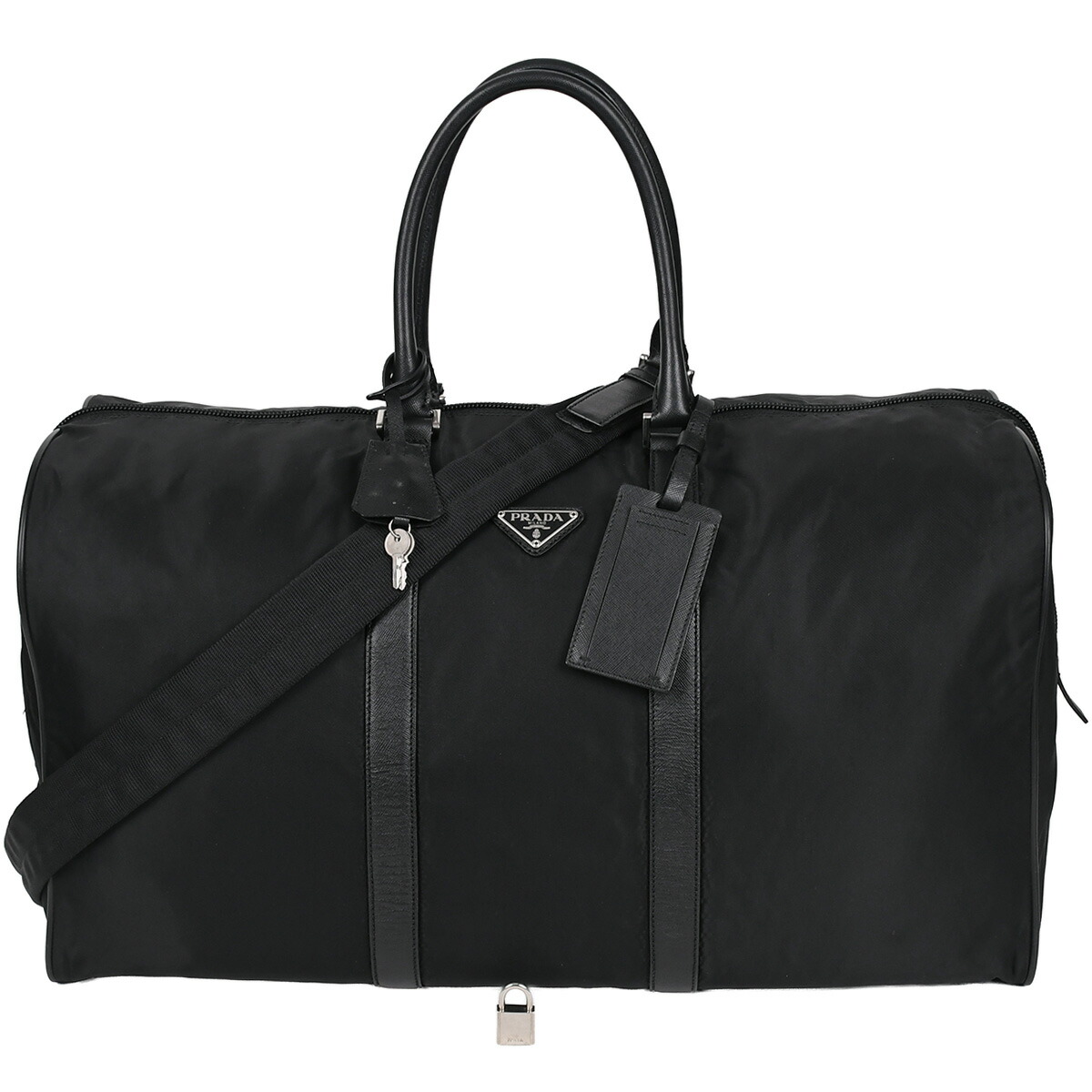 楽天市場】【P5倍】プラダ／PRADA 南京錠付き・Re Nylon xサフィアーノ