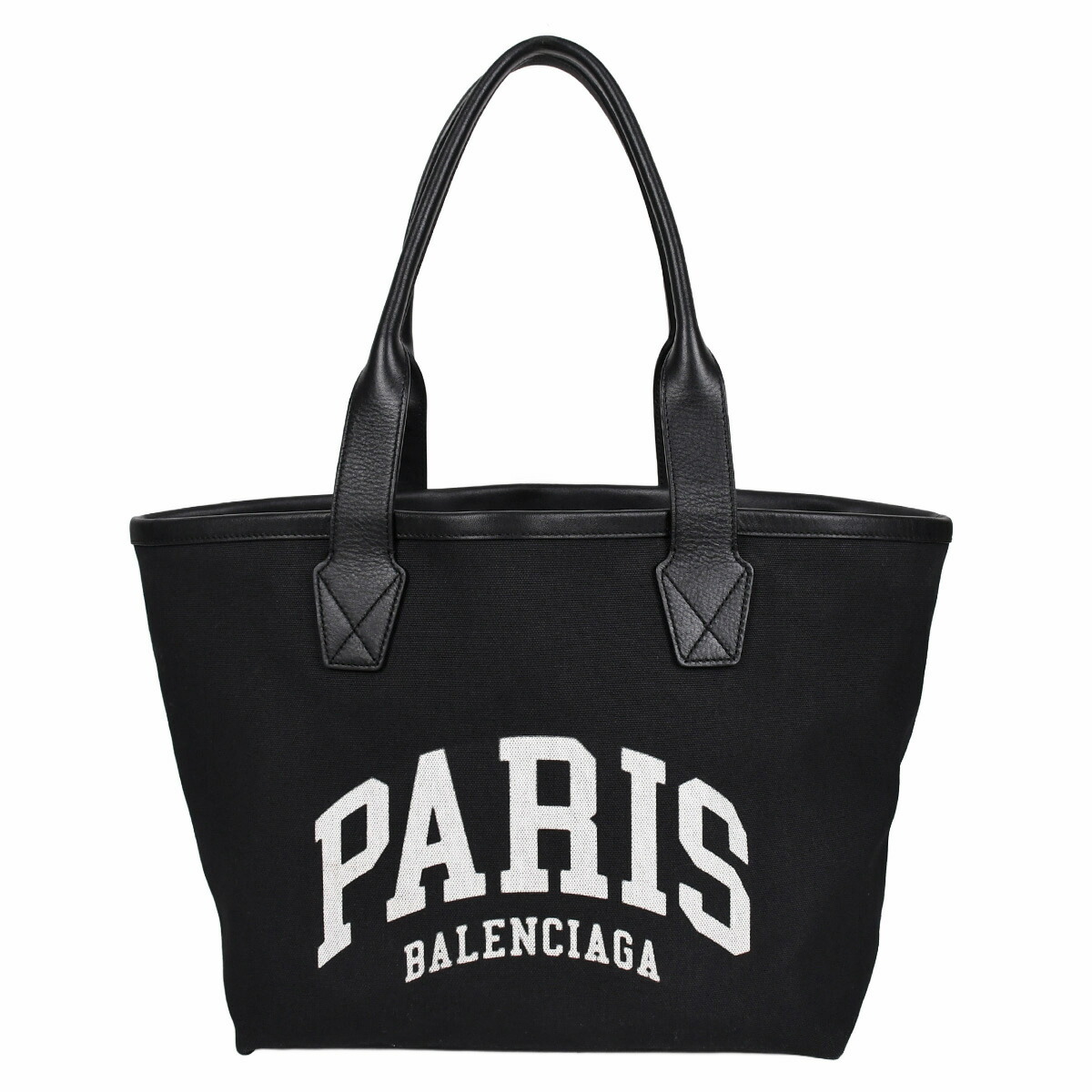 Balenciaga ビジネスバッグ 黒/白 キャンバス/レザー BALENCIAGA トートバッグ ホワイト・ブラック キャンバス・レザー製